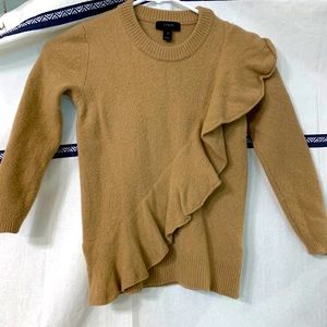 J. crew wool ruffle sweater